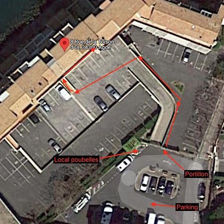 Studio 6 pers, vu imprenable sur les bateaux Agde Extérieur photo