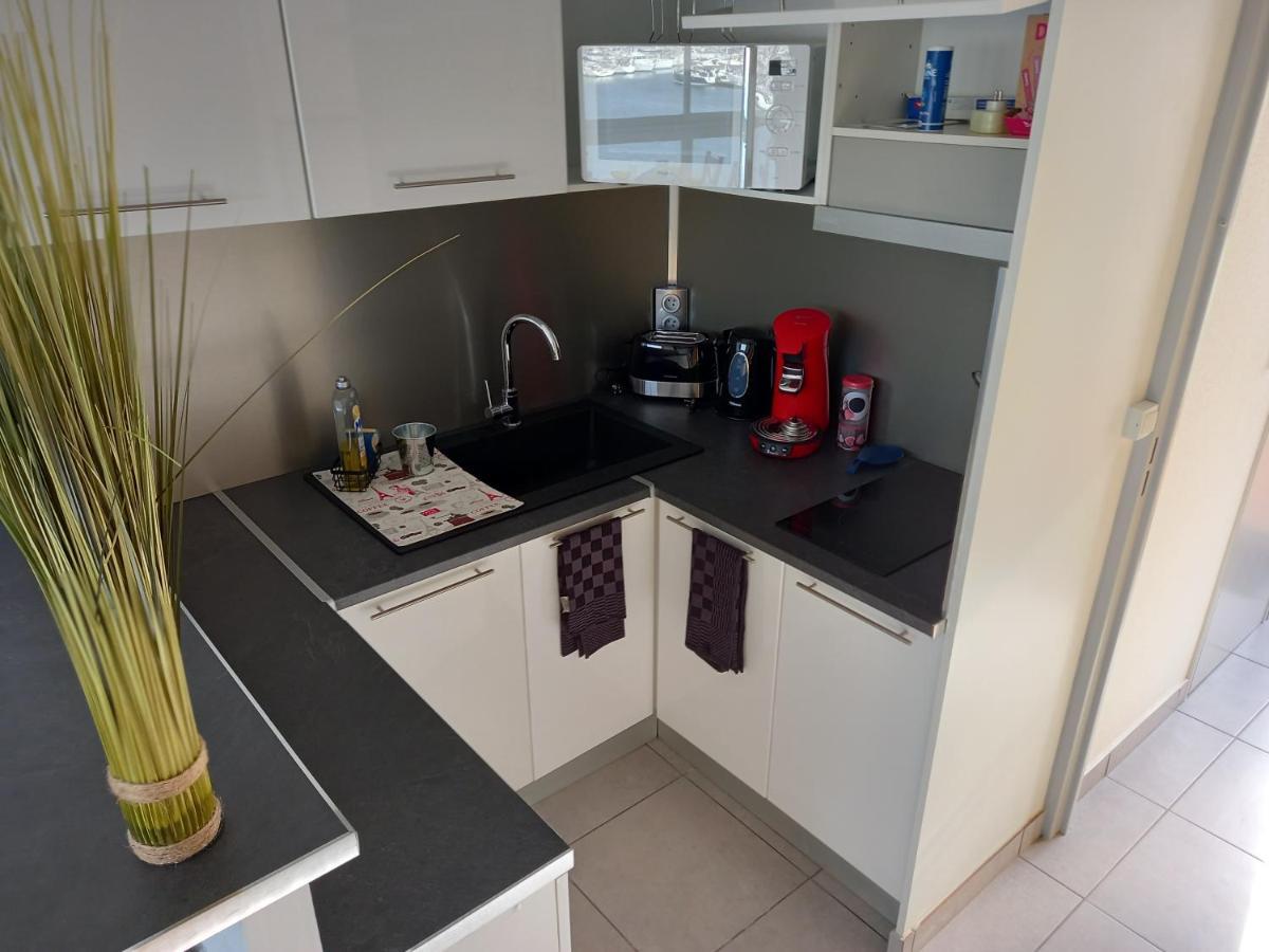 Studio 6 pers, vu imprenable sur les bateaux Agde Extérieur photo