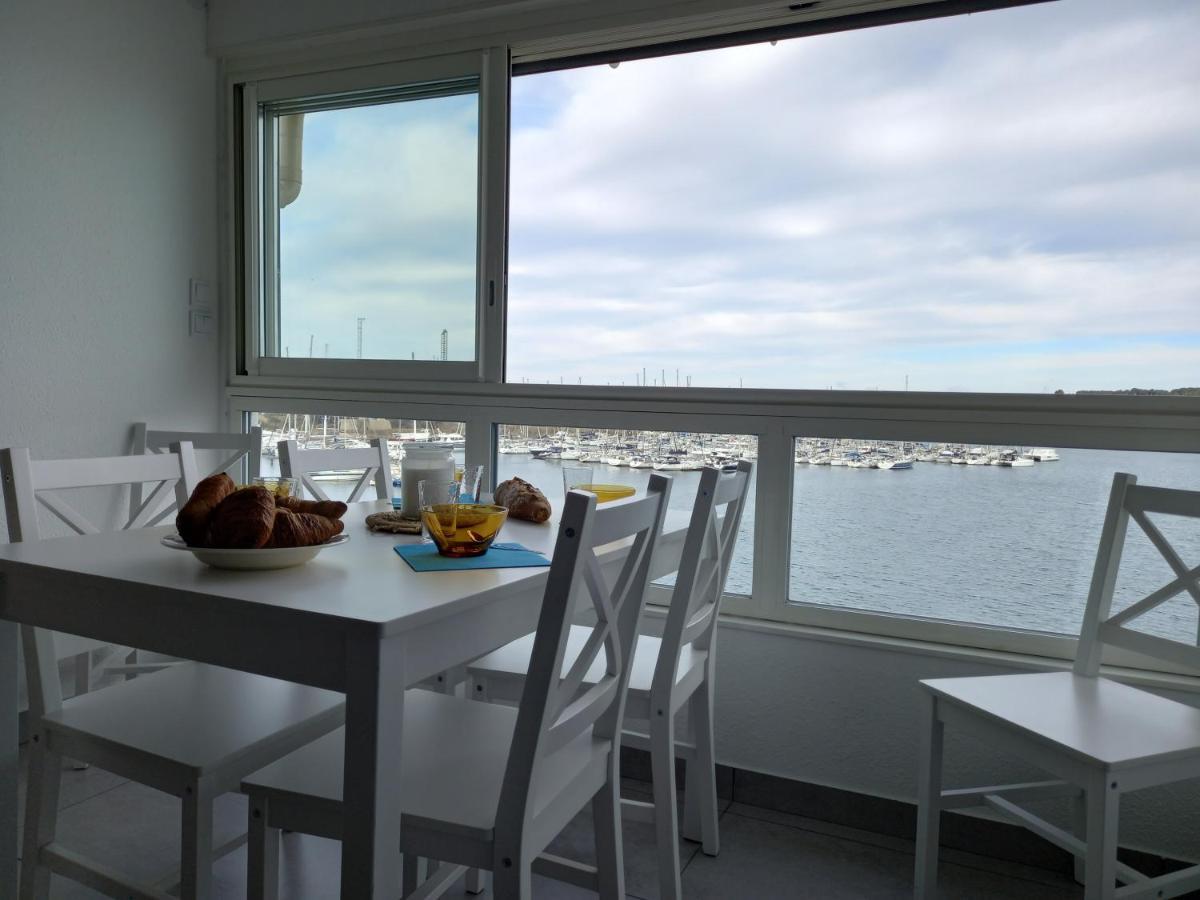 Studio 6 pers, vu imprenable sur les bateaux Agde Extérieur photo