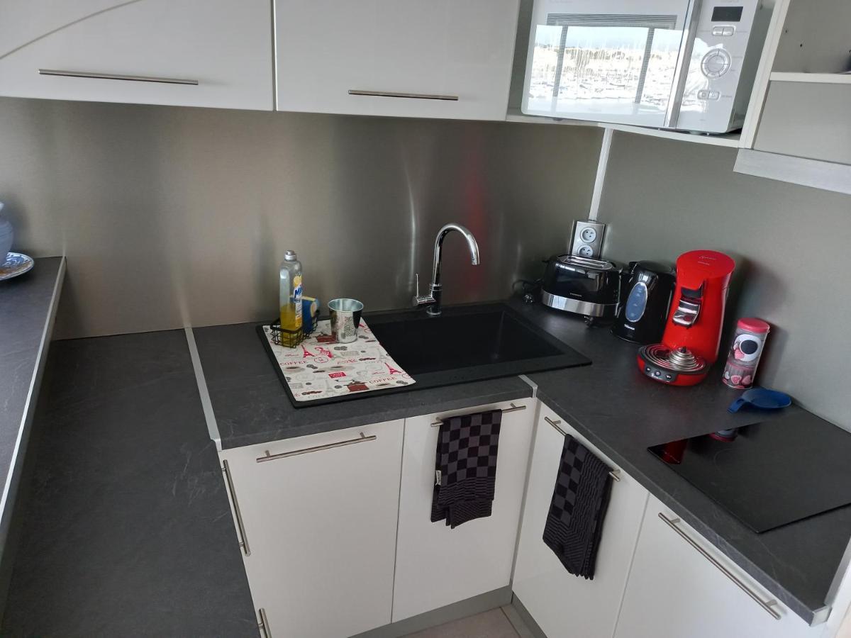 Studio 6 pers, vu imprenable sur les bateaux Agde Extérieur photo