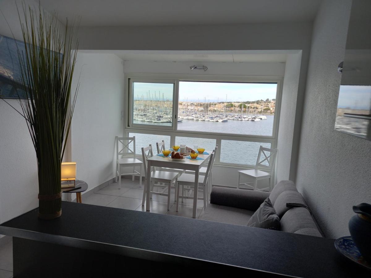 Studio 6 pers, vu imprenable sur les bateaux Agde Extérieur photo