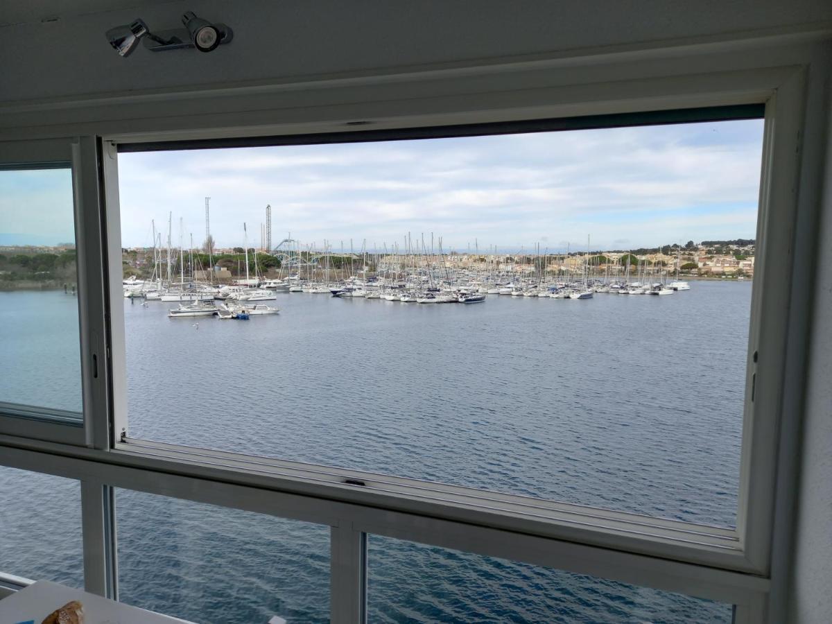 Studio 6 pers, vu imprenable sur les bateaux Agde Extérieur photo